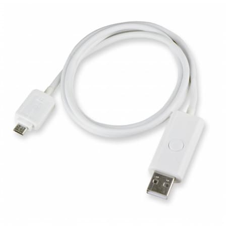 Syba Smart Charger Sync USB Cable with Blue LED Light for Samsung - Android - Micro USB Connector SY-CAB20145